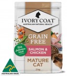【Ivory Coat】無穀物 三文魚 雞肉配方老貓糧 2kg/4kg * 新包裝