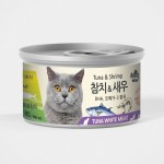 【Meowow】白吞拿魚 鮮蝦貓湯罐 80g