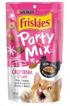 【Friskies】美國喜躍Party Mix鬆脆貓小食 (170g) 雞肉+火雞+煙肉 (粉紅袋)