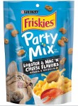 【Friskies】美國喜躍Party Mix鬆脆貓小食 (170g) 龍蝦芝士通粉 (淺藍袋)